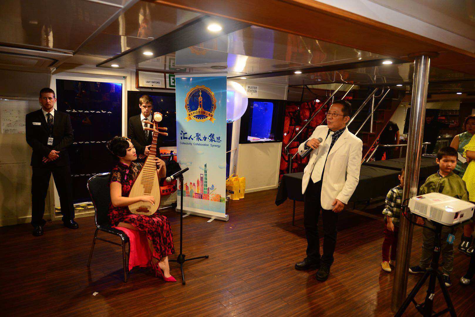 Community talent performance aboard the cruise