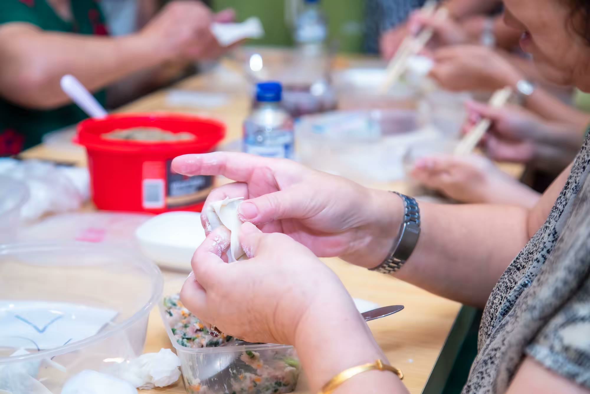 Wonton-making competition, event photograph 43