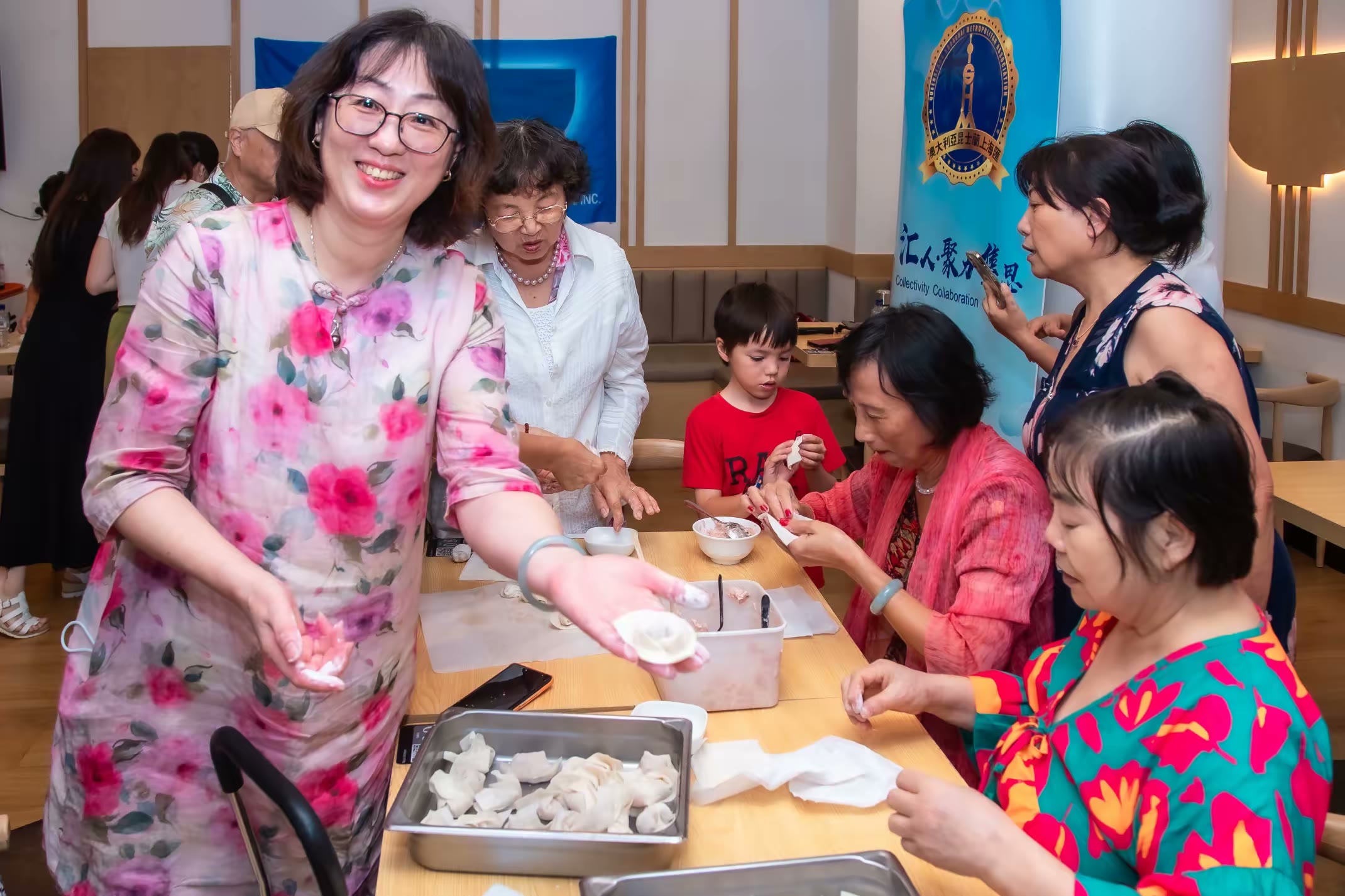 Wonton-making competition, event photograph 58