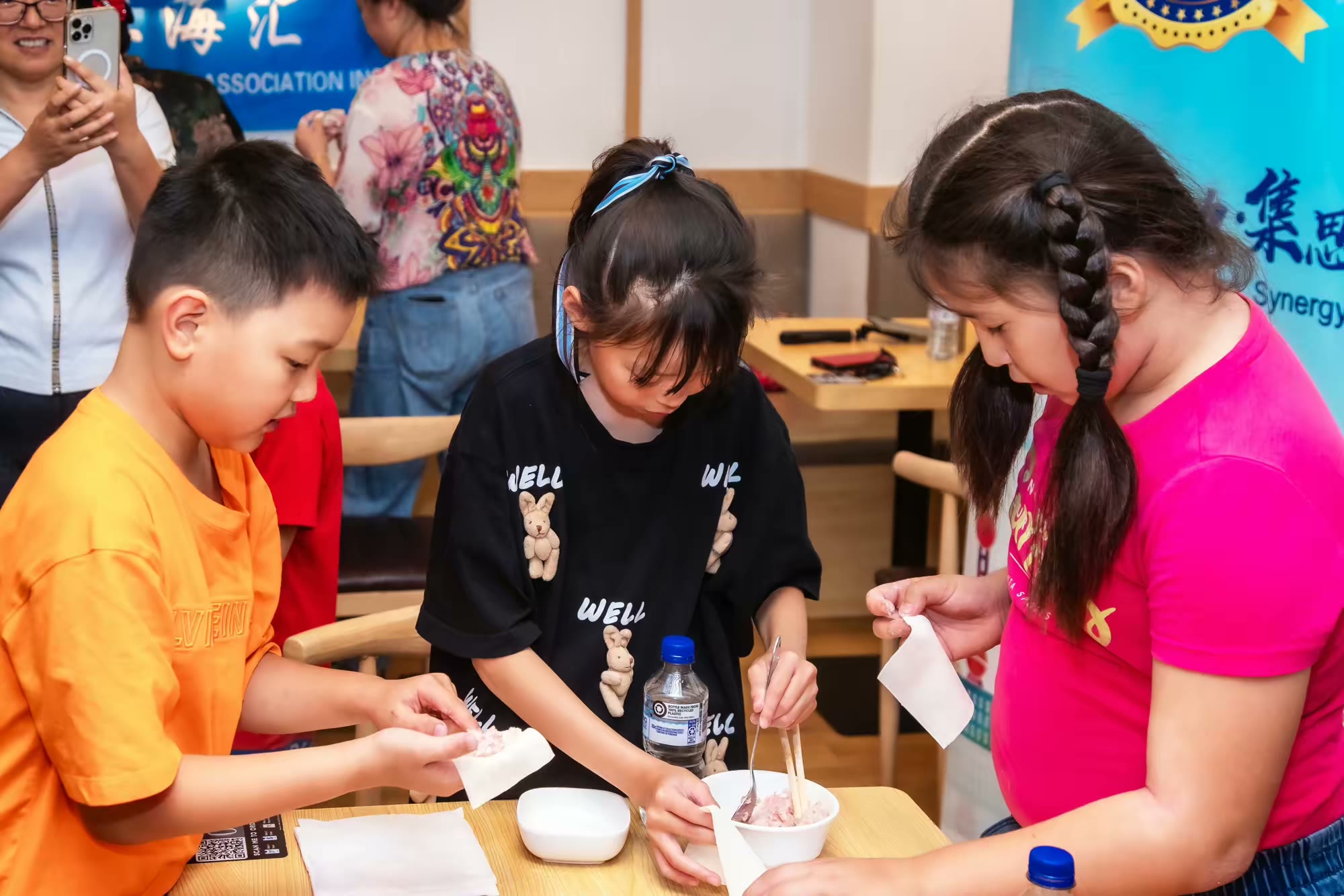 Wonton-making competition, event photograph 70